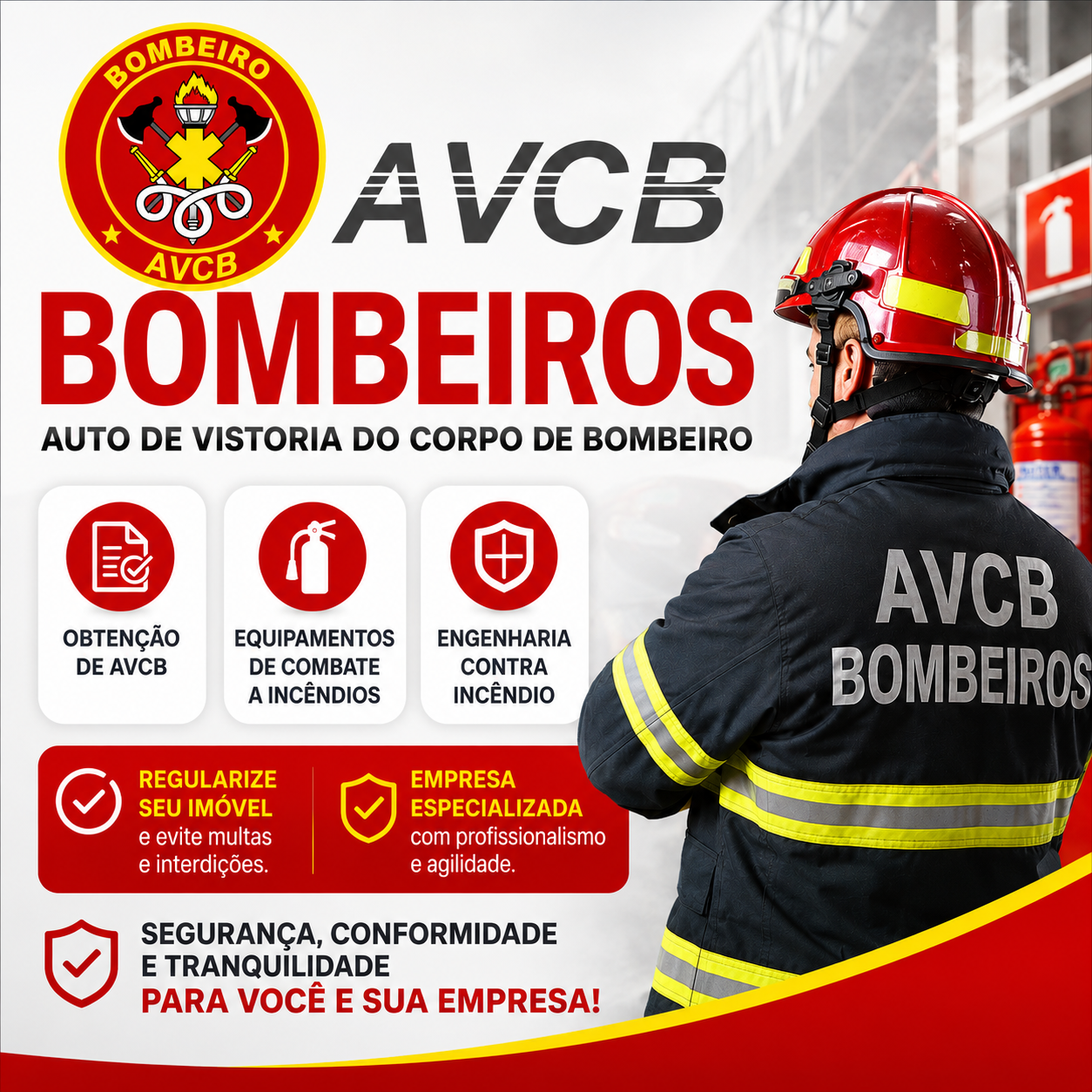 AVCB BOMBEIROS - Especialistas em Segurança Contra Incêndios em Peruíbe, Baixada Santista e Estado de São Paulo